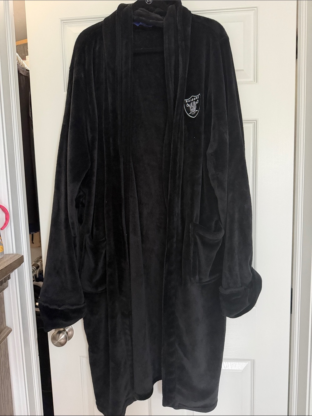 Oakland Raiders Black Fleece Robe Coat